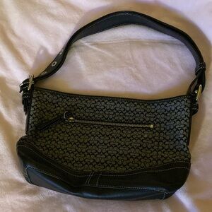 Coach Black and Gray Shoulder Bag